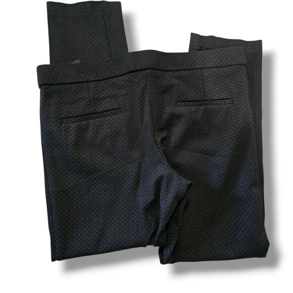 Amanda + Chelsea Women’s Black Subtle Print Slim Ankle Dress Pants – Size 6 - Picture 3 of 9